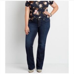 Silver Denim Co Suki Slim Bootcut Dark Wash Denim  Jeans